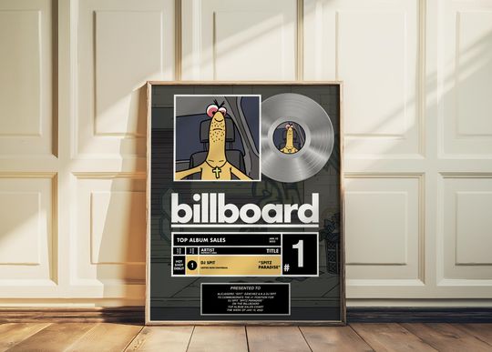 Smiling Friends DJ SPIT Platinum Record Poster