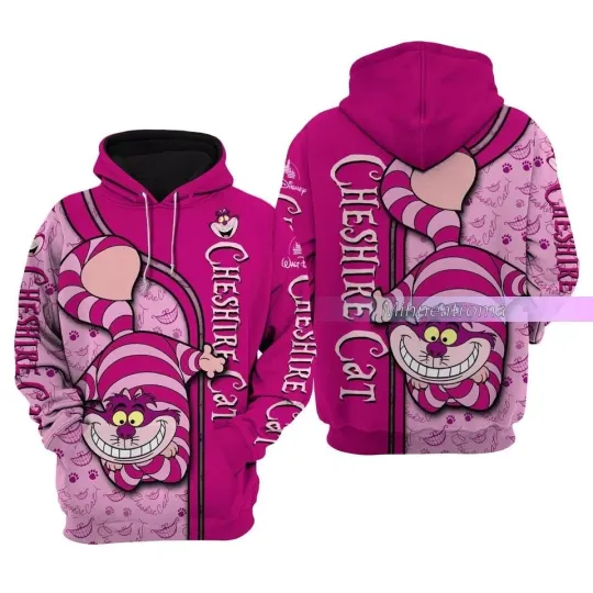 Cheshire Cat Hoodie, Disney Cheshire 3D Hoodie HALLOWEEN GIFT CHRISTMAS GIFT