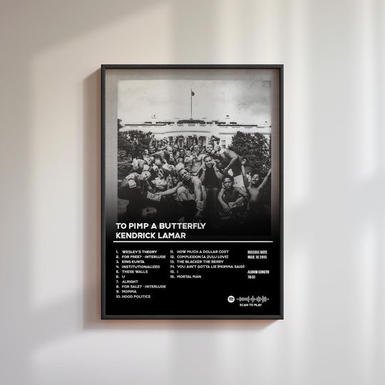 To Pimp A Butterfly Kendrick Lamar Album Cover Posters | Home Decor | Wall Decor