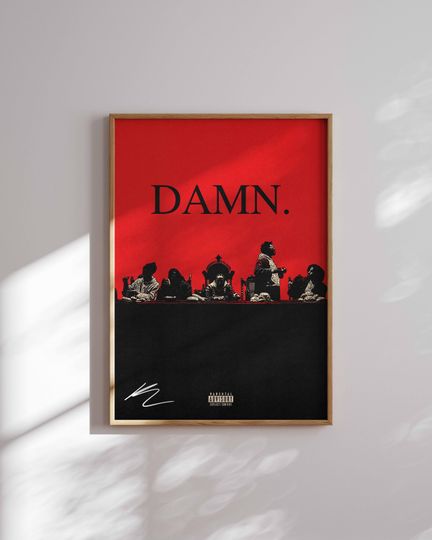 Kendrick Lamar DAMN. Posters | Home Decor | Wall Decor