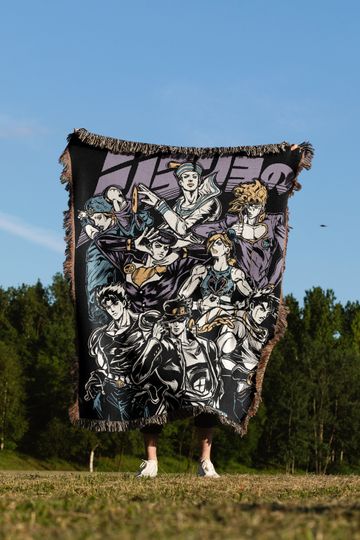 Anime Woven Cozy Blanket | Jojo