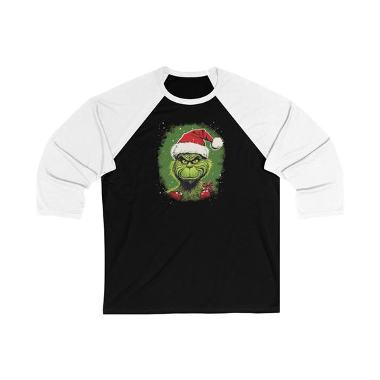Christmas Unisex 3\4 Sleeve Baseball Tee