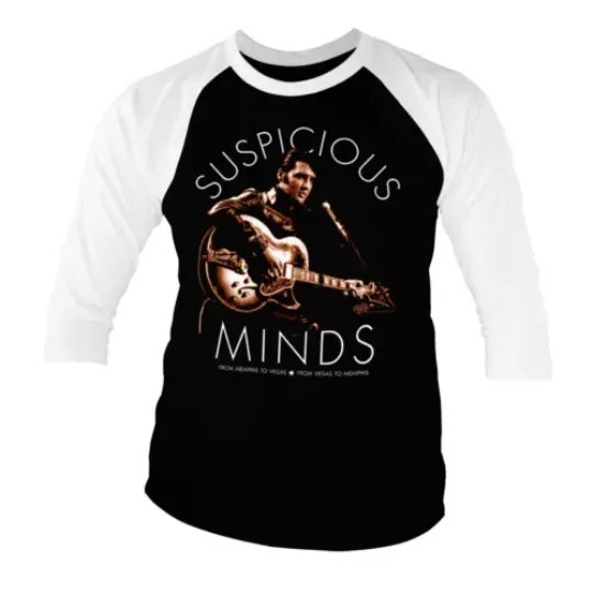 Elvis Presley Unisex 3\4 Sleeve Baseball Tee