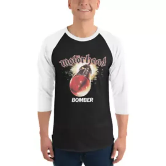 Motorhead Bomber 3/4 sleeve raglan shirt