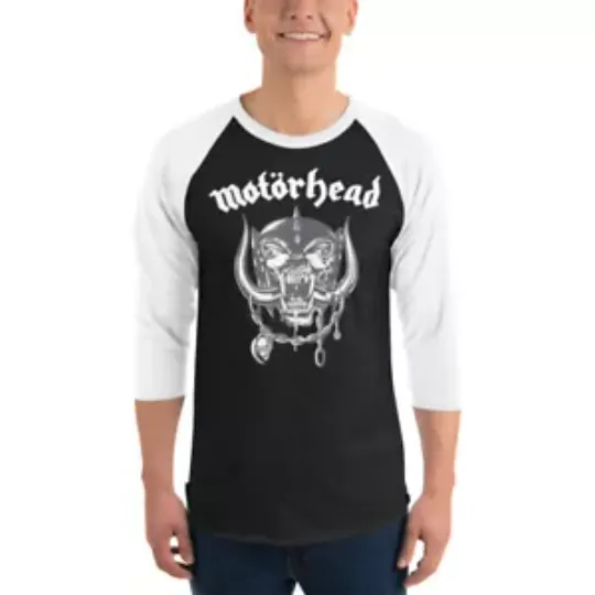 Motorhead Snaggletooth Logo 3/4 sleeve =shirt
