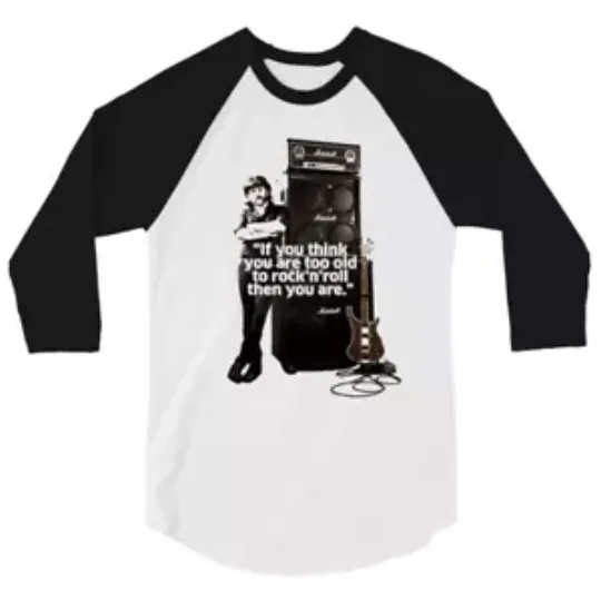 Lemmy Kilmister 3/4 sleeve shirt