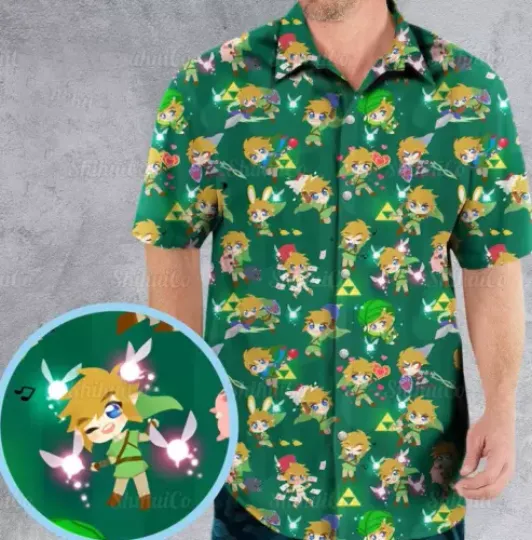 Legend Of Zelda Hawaiian Shirt, Legend Of Zelda Summer Gift Unisex