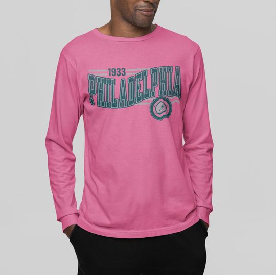 Philadelphia Football Retro Crewneck Long Sleeve, Eagle Retro Comfort Colors Shirt, Philly Unisex Shirt, Game Day T-Shirt, Eagle Fan Gift