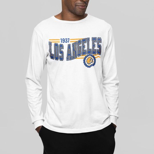 Los Angeles Football Retro Crewneck Long Sleeve, Ram Retro Long Sleeve Shirt, LA Unisex Shirt, Game Day Shirt, Ram Football Fan Gift