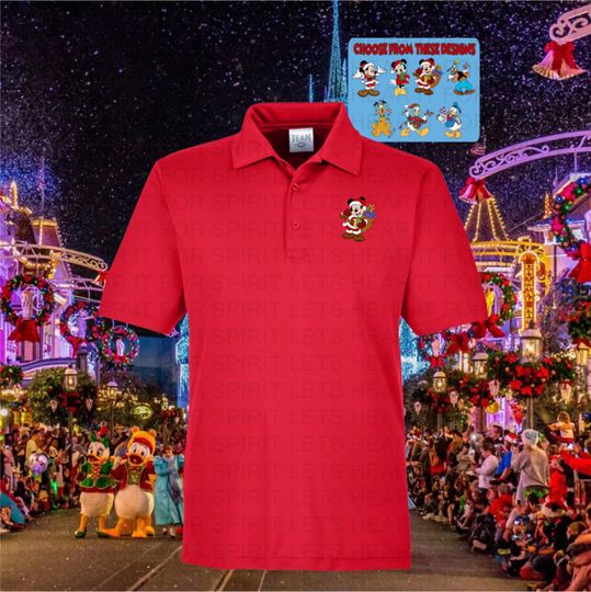 Disney Christmas Polo Shirt