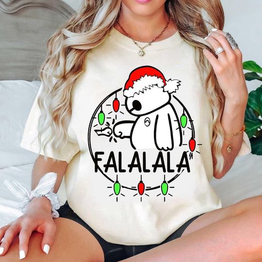 Falala Baymax Big Hero 6 Santa hat Christmas Lights Shirt, BaymaxXmas Shirt, Disney Very Merry Xmas Shirt