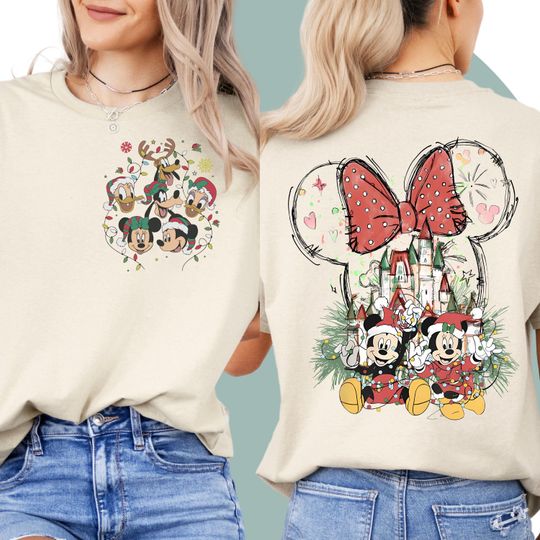 Mickey Mouse Christmas |Disney Magical | Christmas Gift | Disney Christmas T-Shirt | Minnie Mouse T Shirt