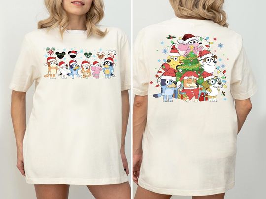 Disney Characters Christmas Tree Shirt, Disneyland Holiday Xmas Shirt, Disney Family Christmas Party Shirt, Very Merry Xmas 2024 T-Shirt