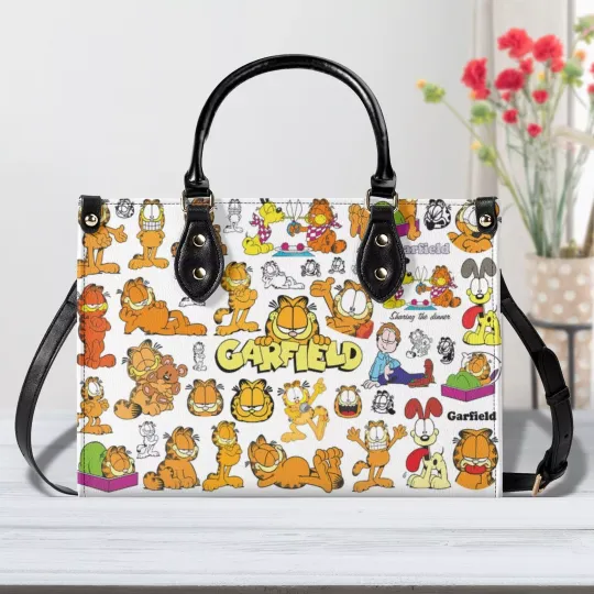 Garfield Leather Handbag | Gifr For Woman | Christmas Gift | Mother's Day Gift