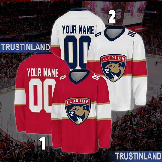 Personalized Florida Panthers Hockey Jersey, Jersey For Men With Your Team Name, Fan Hockey Jersey