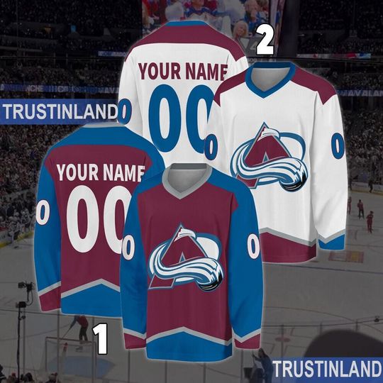 Personalized Colorado Avalanche Hockey Jersey, Jersey For Men With Your Team Name, Fan Hockey Jersey