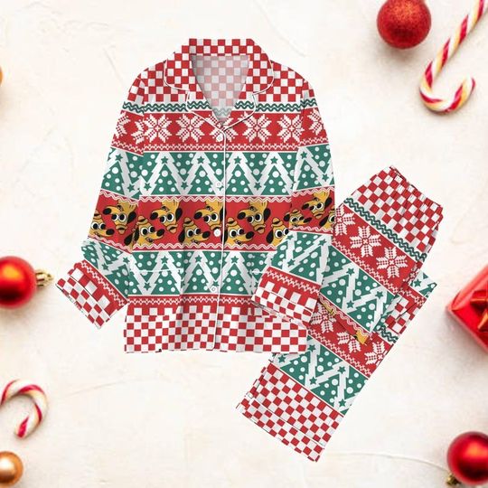 Everything Is Fine Dog Pajamas, Dog Meme Holiday Pajamas, Cute Xmas Pajamas, Christmas Pajamas For Party, Dog Gift For Xmas