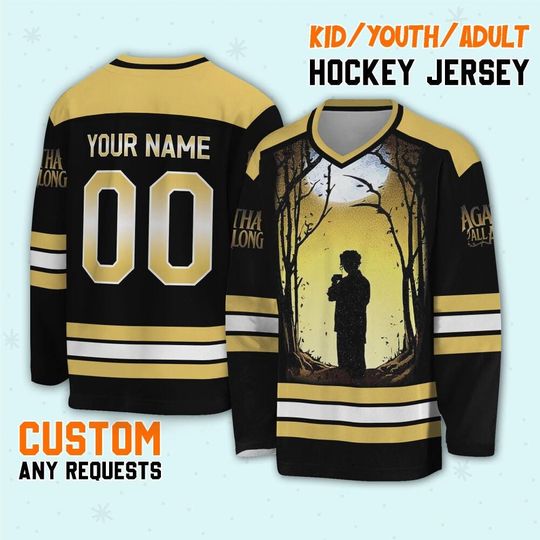 Personalized Agatha All Along Lilia Calderu Jersey Hockeyy, Agatha Harkness All Along Character Hockey, The Witches Road Hockey