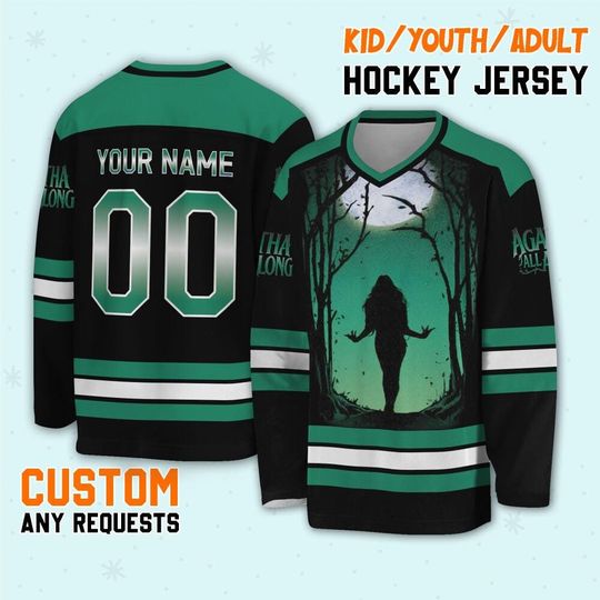 Personalized Agatha All Along Rio Vidal Jersey Hockeyy, Agatha Harkness All Along Character Hockey, The Witches Road Hockey