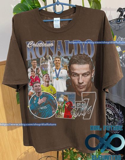 Cristiano Ronaldo CR7 Vintage 90s T-Shirt, Gift For Woman and Man Unisex T-Shirt, Cristiano Ronaldo Graphic Tees, Cristiano Ronaldo Shirt