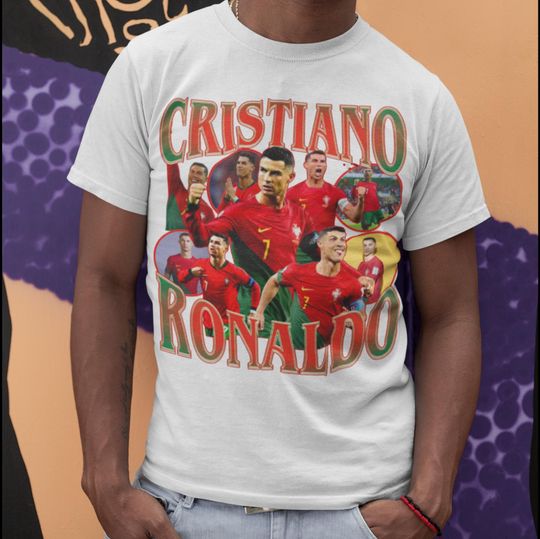 Cristiano Ronaldo T-Shirt, Soccer/Football T-Shirt, Graphic Football Tee, Cristiano Ronaldo, For the love of Soccer, Men's & Women's Unisex