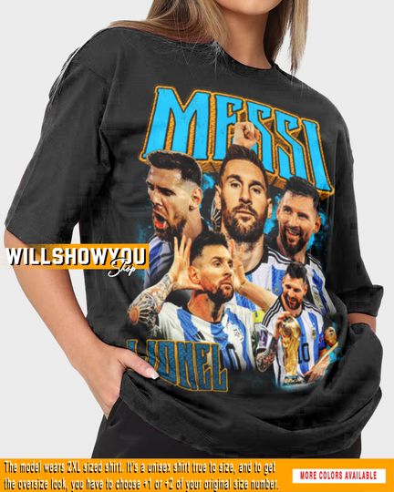 Limited Lionel Messi Shirt, Gift Goat Professional Soccer Player Graphic Tee Rap T-Shirt, Vintage 90s  shirt, Unisex Bootleg Vintage