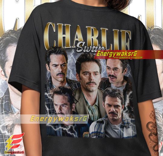 Charlie Swan Vintage 90's shirt, Billy Burke Fan Made Tee, Team Charlie Tee, Charlie Swan Fan
