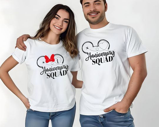 Disney Anniversary Squad Shirt, Anniversary Disney Matching Shirts, Anniversary Family Disney Trip , Wedding Anniversary Shirt, Couples Tee