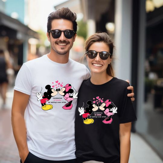 Disney Anniversary Shirts, Disney Vacation, Couple Matching, Anniversary Gift, Personalized Shirts, Wedding Anniversary, 10 Year Anniversary