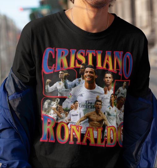 Cristiano Ronaldo 2 T-Shirt, Soccer T-Shirt, Graphic Football Tee, Cristiano Ronaldo, For the love of Soccer, Men's & Women's Unisex