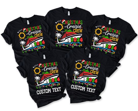 Christmas Cruisin' Crew 2024 Shirt, Christmas Cruise Shirt, Family Christmas Cruise Shirt, Group Christmas Cruise Shirt, Christmas Shirt