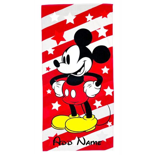 Personalized Disney Pool / Beach Towel - Mickey Mouse
