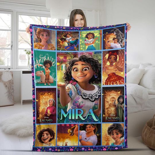 Personalized Disney Encanto Blanket/Encanto Sherpa Blanket/Disney Encanto Blanket/Custom Encanto Blanket/Disney Blanket