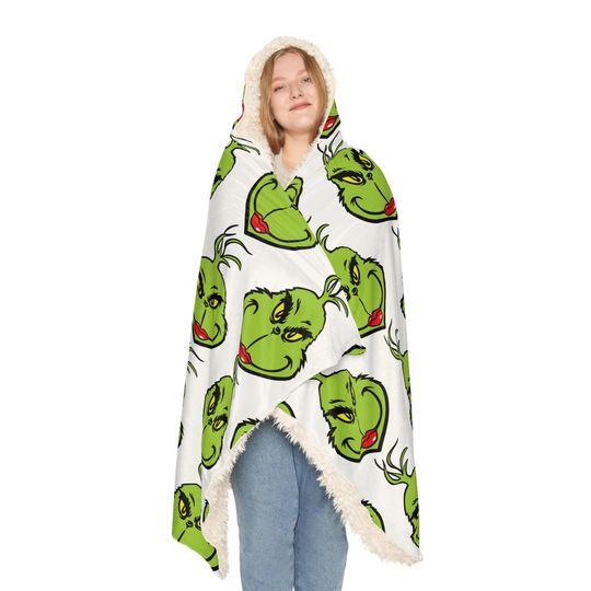 Mrs. funny character Christmas Hooded Blanket | Winter | Christmas Gift