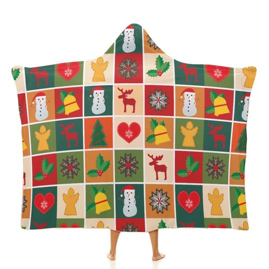 Christmas Hooded Blanket | Winter | Christmas Gift