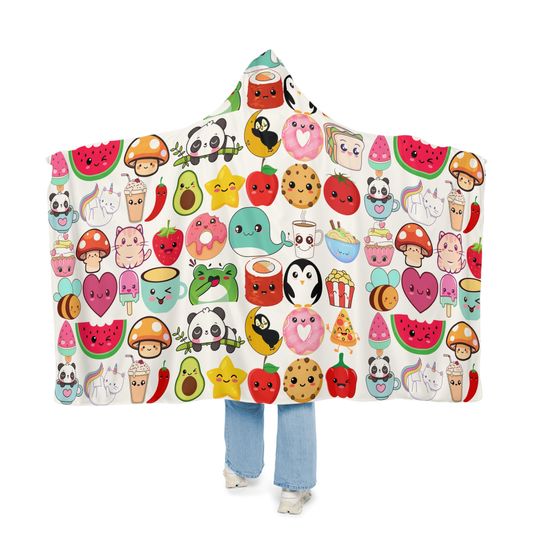 Kawaii Hooded Blanket | Winter | Christmas Gift