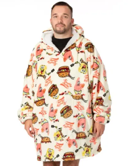 SpongeBob SquarePants  Blanket Hoodie | Christmas Gift | Winter Wear