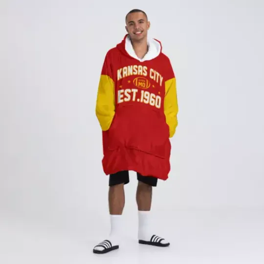 Kansas City Football Oversized Blanket Hoodie