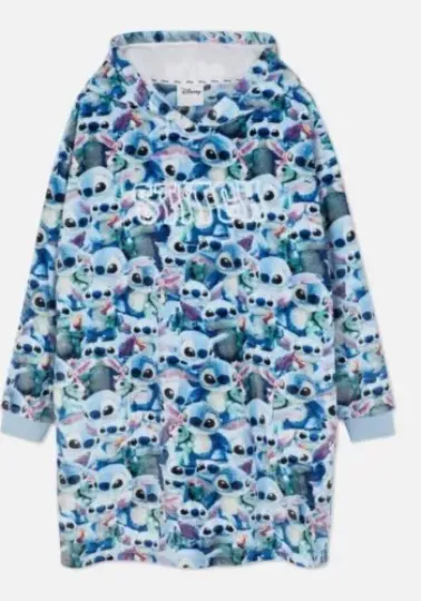 Disney Lilo & Stitch Women's Ladies Hoodie Blanket