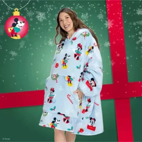 MICKEY MOUSE CHRISTMAS  Blanket Hoodie | Christmas Gift | Winter Wear