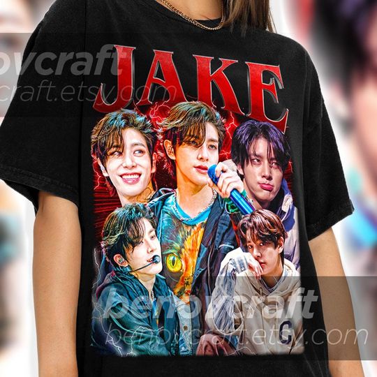 ENHYPEN Jake Retro 90s Bootleg T-shirt, ENHYPEN Shirt, KPOP T-shirt and Gift For Her or Him