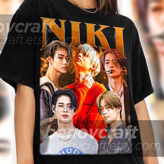 ENHYPEN Niki Retro 90s Bootleg T-shirt, ENHYPEN Shirt, KPOP T-shirt and Gift For Her or Him