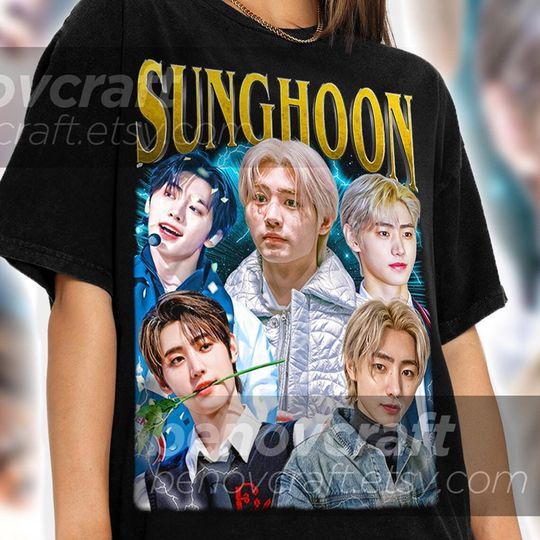 ENHYPEN Sunghoon Retro 90s Bootleg T-shirt, ENHYPEN Shirt, KPOP T-shirt and Gift For Her or Him
