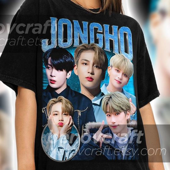 ATEEZ Jongho Retro 90s Bootleg T-shirt, NCT 127 Shirt, KPOP T-shirt and Gift For Her or Him