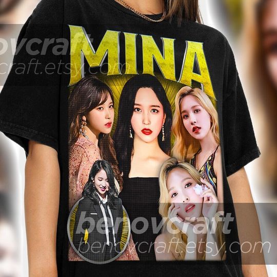 TWICE Mina Retro 90s Bootleg T-shirt, Twice Shirt, KPOP T-shirt and Gift For Her or Him