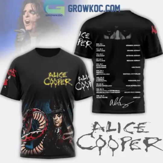 Alice Cooper 2024 World Tour Fan 3D T-Shirt
