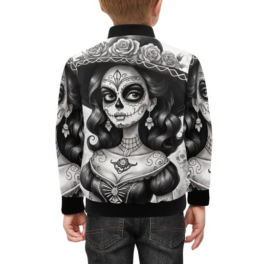 bomber jacket Da De Los Muertos Mexico Chicano