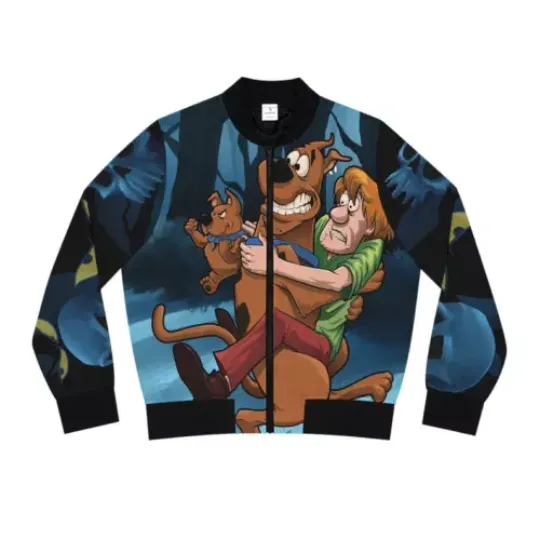 Scooby Doo Shaggy Mystery Happy Halloween Christmas Bomber Jacket