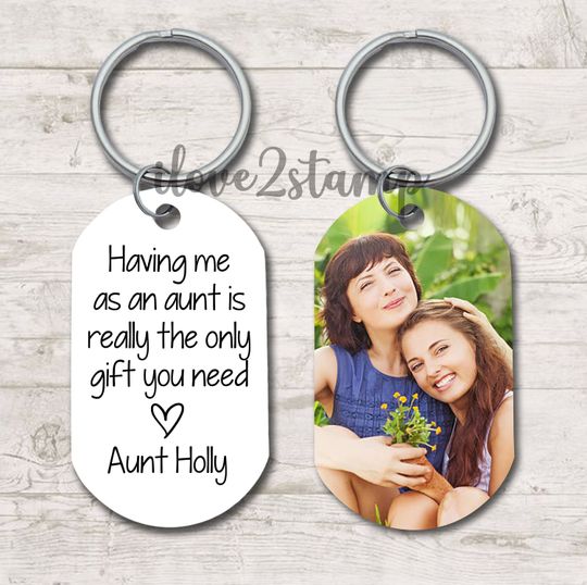 Having Me As An Aunt Keychain, Funny Gift For Nephew, Personalized Gift To Nephew From Aunt, Gift For Adult Nephew, Aunt Nephew Gifts