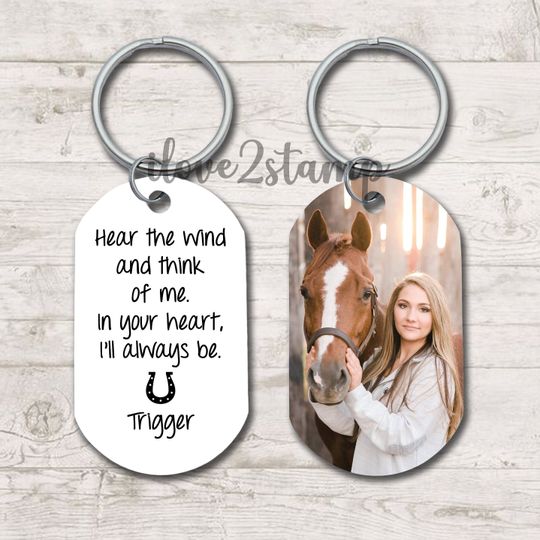 Horse Memorial Gift, Pet Memorial Keychain Horse, Custom Horse Keychain Personalized Horse Gifts, Horse Keepsake, Horse Sympathy Gifts